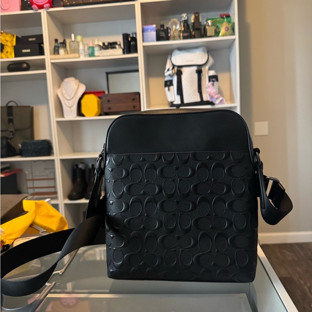 Coach Black Messenger Bag Premium Leather
